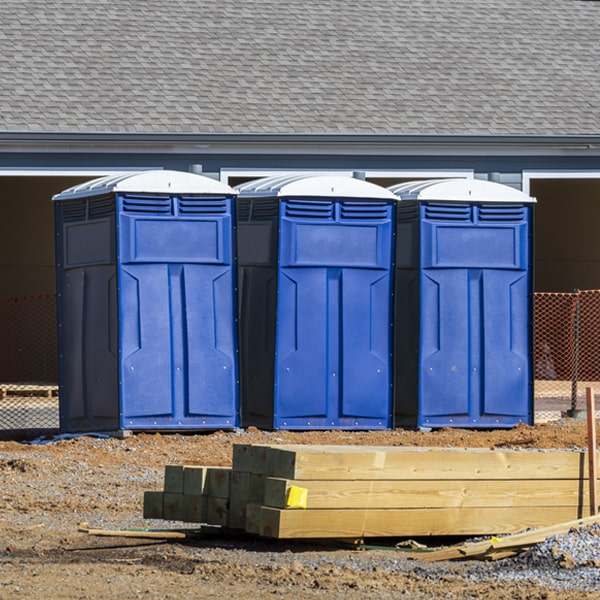 is there a specific order in which to place multiple portable toilets in Hillsboro